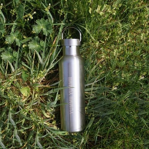 Termos flaske med sort bambus lokk - 1000 ml