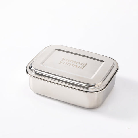 Bento Medium+ 3 madkasse detalje - kemifri stål madkasse til voksne - Yummii Yummii