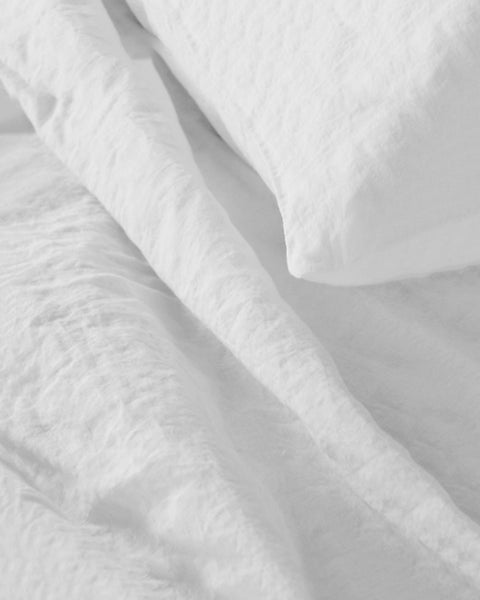 Yummii Yummii French linen Fitted sheet 90 x 200 Beddings White