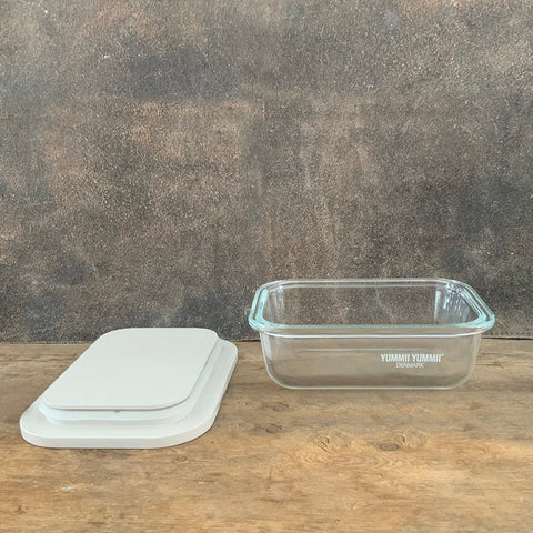 Yummii Yummii Glasbeholder Sea Shell Small - kemifri glasbeholder i glas med låg, design: Sea Shell