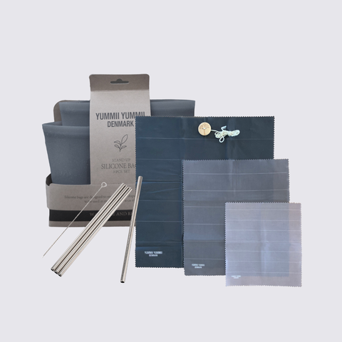 Julegavesett voksen 2 – Bivokspapir, silikonposer & sugerør