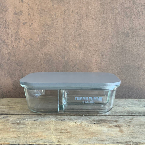 Yummii Yummii Glasbeholder Pinecone Large 3 - kemifri meal prep-glasbeholder med 3 rum, design: Pinecone