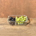 Yummii Yummii Glasbeholder Stone Large 2 - kemifri meal prep-glasbeholder med 2 rum, design: Stone