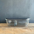 Yummii Yummii Glasbeholder Stone Large 3 - kemifri meal prep-glasbeholder med 3 rum, design: Stone