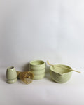 Matcha Ritual Begyndersæt - matcha-skål i glaseret keramik, bambuske og stofpose i økologisk bomuld - Yummii Yummii