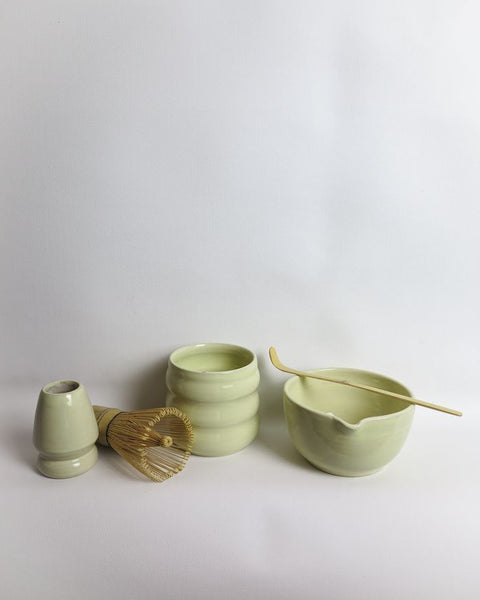 Yummii Yummii matcha nybegynner sett komplett med te-bok og redskaper
